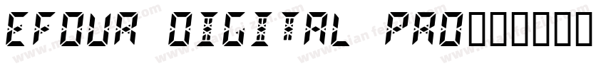 EFOUR DIGITAL PRO字体转换